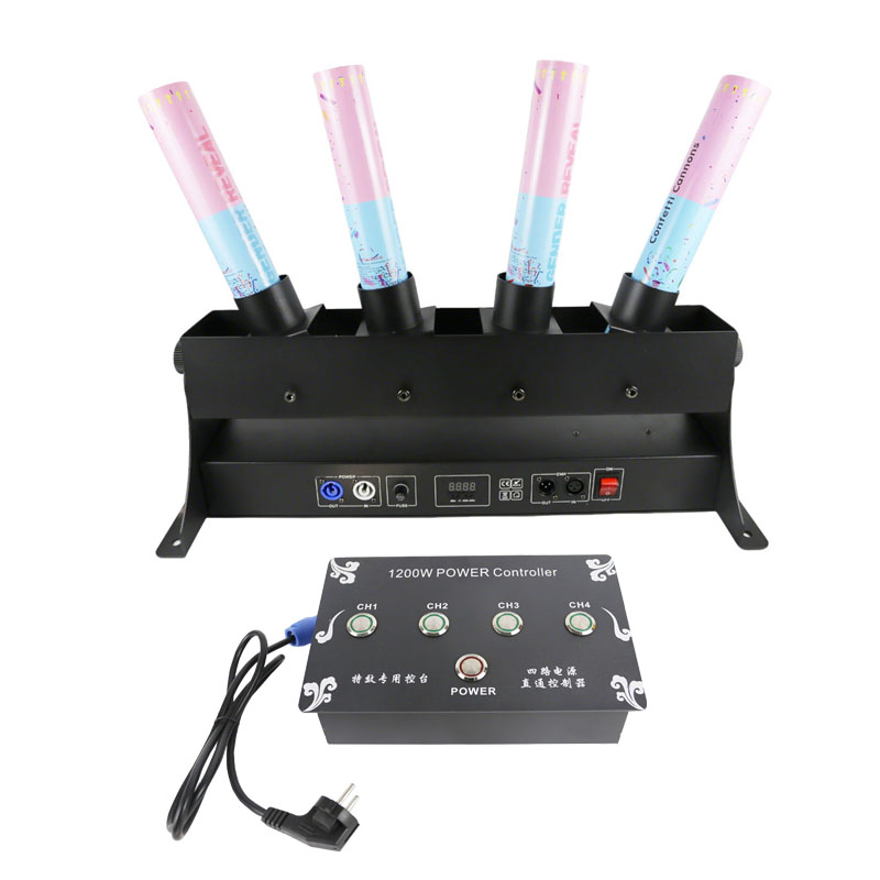 Confetti Cannon Tube - สี่หลอดเพศเปิดเผย Boy หรือ Girl อิเล็กทรอนิกส์สเปรย์ Confetti