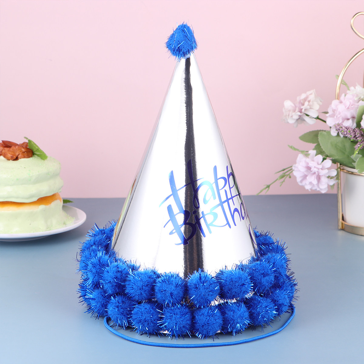 หมวกปาร์ตี้ทรงกรวยสีน้ำเงินเข้ - Party Hat Cone บทวิจารณ์และราคา