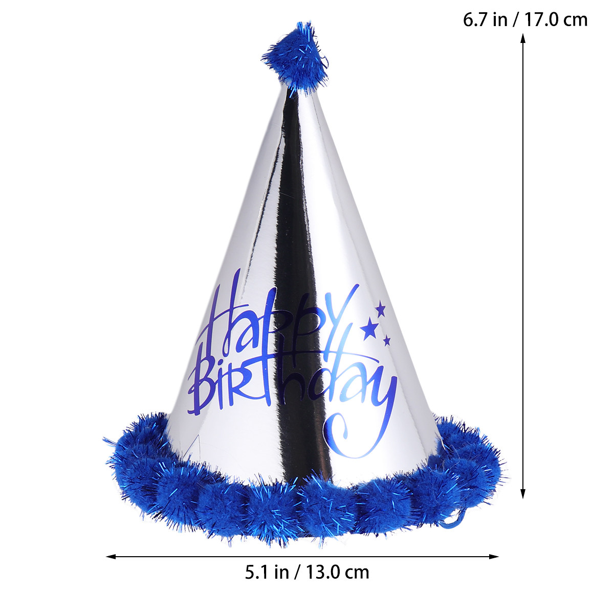หมวกปาร์ตี้ทรงกรวยสีน้ำเงินเข้ - Party Hat Cone บทวิจารณ์และราคา