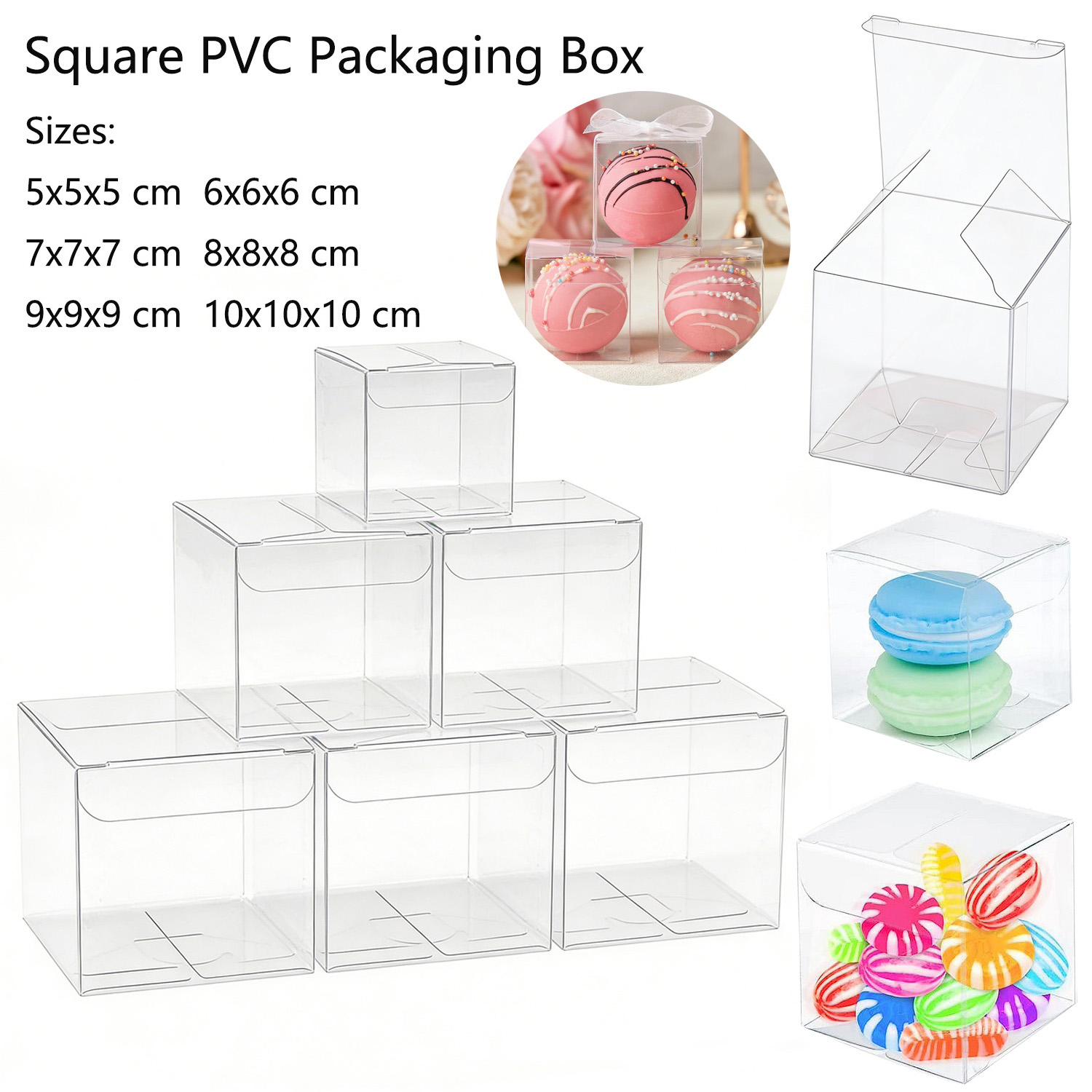 กล่องพีวีซีใสทรงสี่เหลี่ยมแบบพ - Event Party Box บทวิจารณ์และราคา