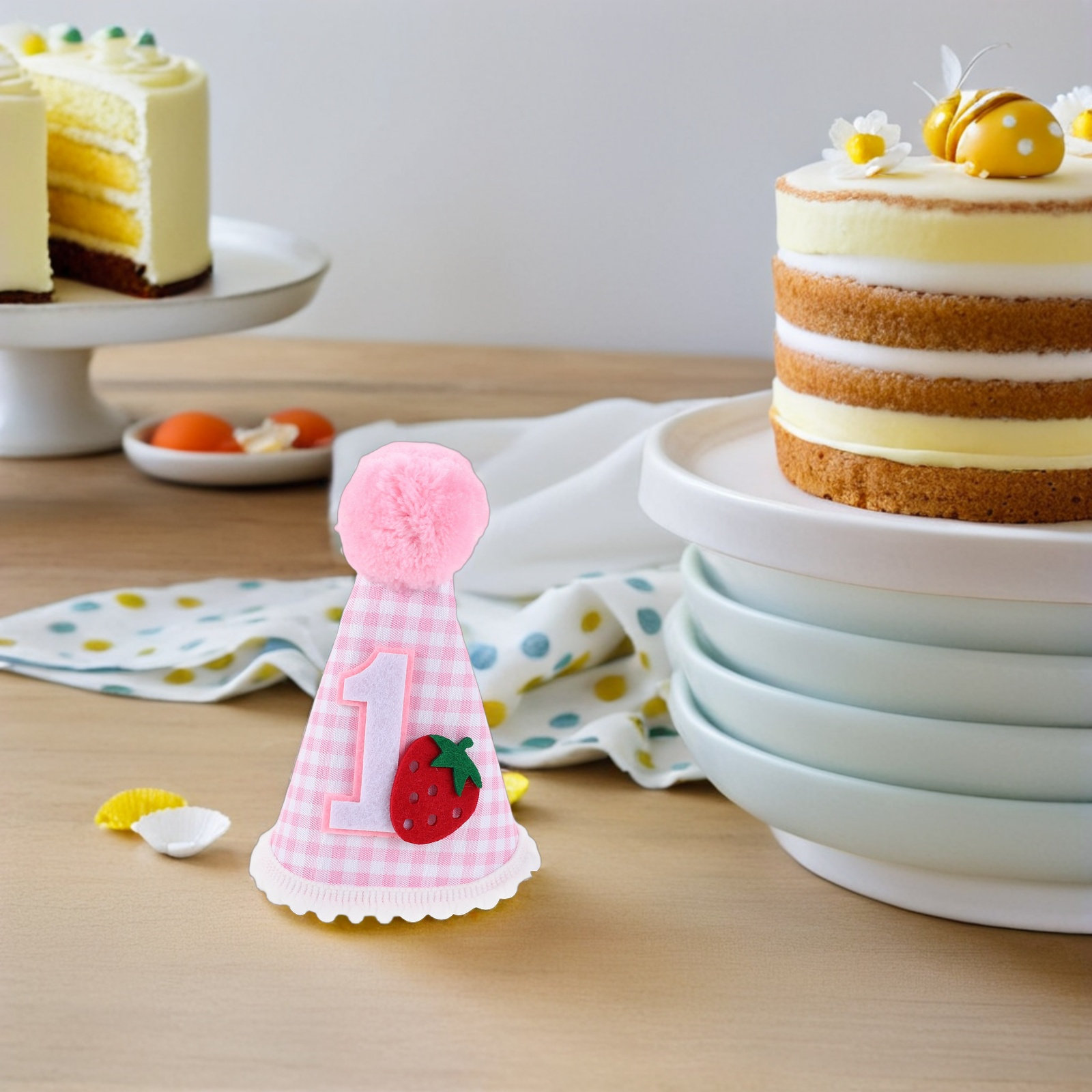 หมวกวันเกิดสตรอว์เบอร์รีสำหรับ - Party Hat Cone บทวิจารณ์และราคา