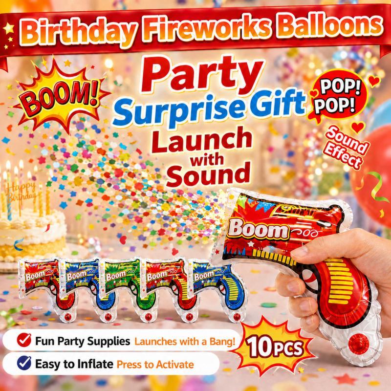 ปืนยิงลูกโป่งแบบมือถือ 10 ชิ้น - Confetti Cannon Tube บทวิจารณ์และราคา