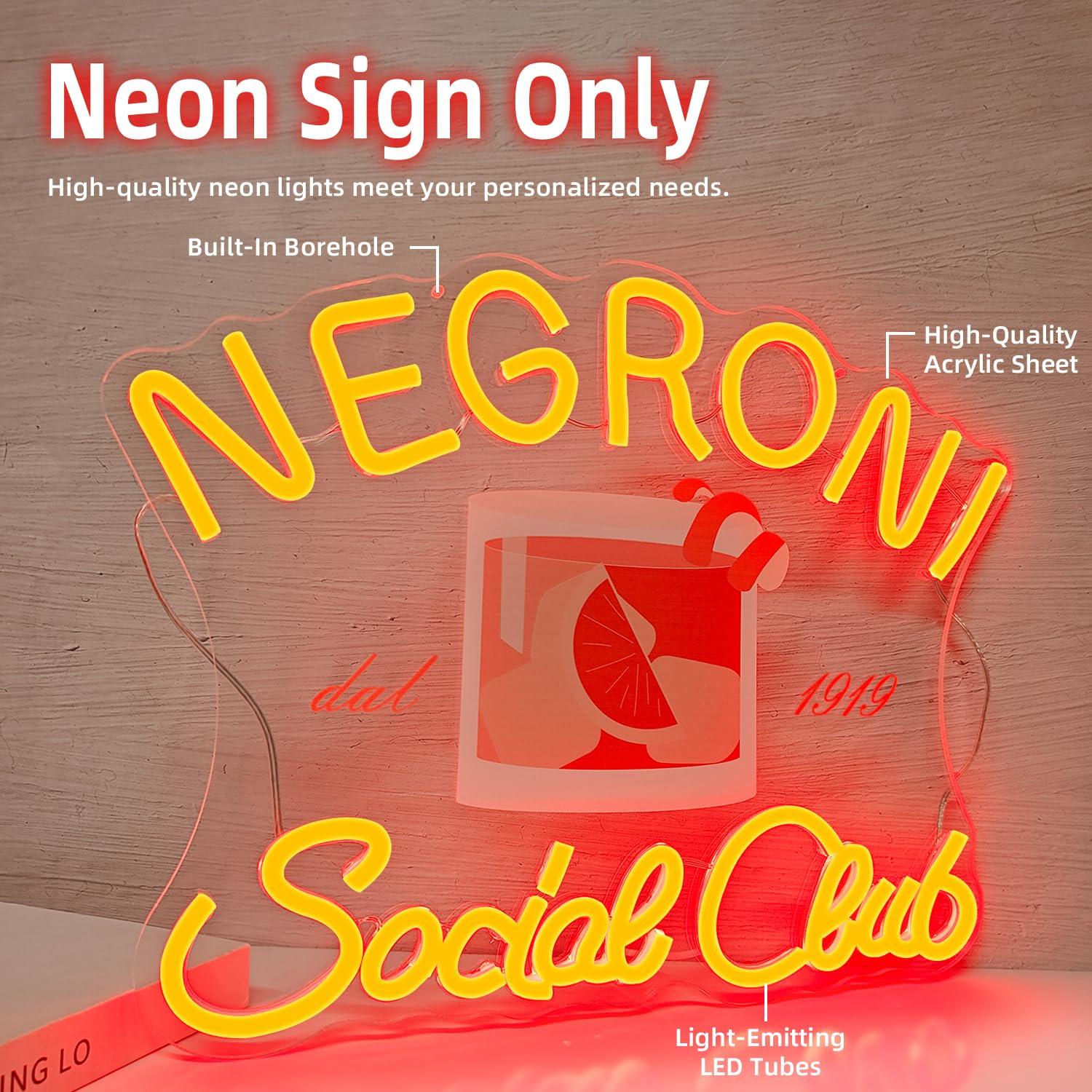 ป้ายไฟนีออน LED ค็อกเทล Negron - Neon Sign Party บทวิจารณ์และราคา